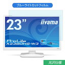 iiyama ProLite X2380HS-W3 23インチ 対応 ブルーライトカット フィルム 液晶保護フィルム 光沢仕様