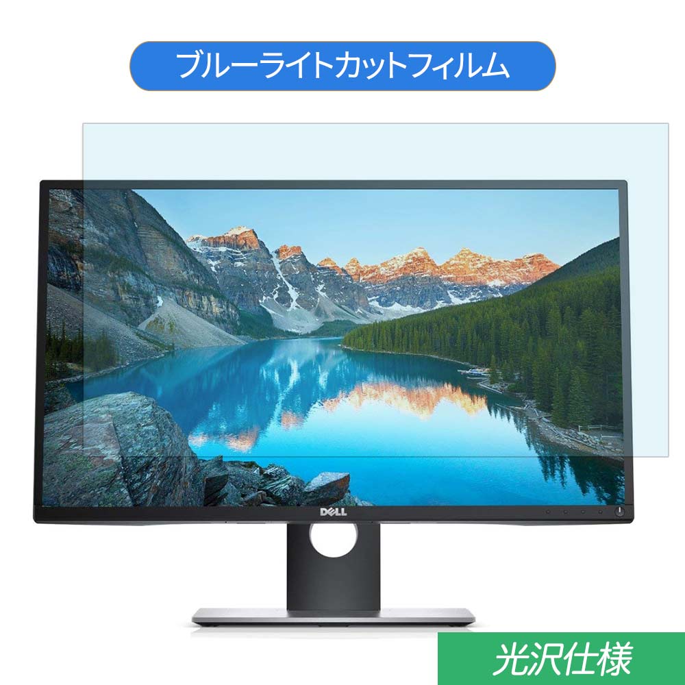 Dell P2719H 27インチ 対応 ブルーライトカット フィルム 液晶保護フィルム 光沢仕様