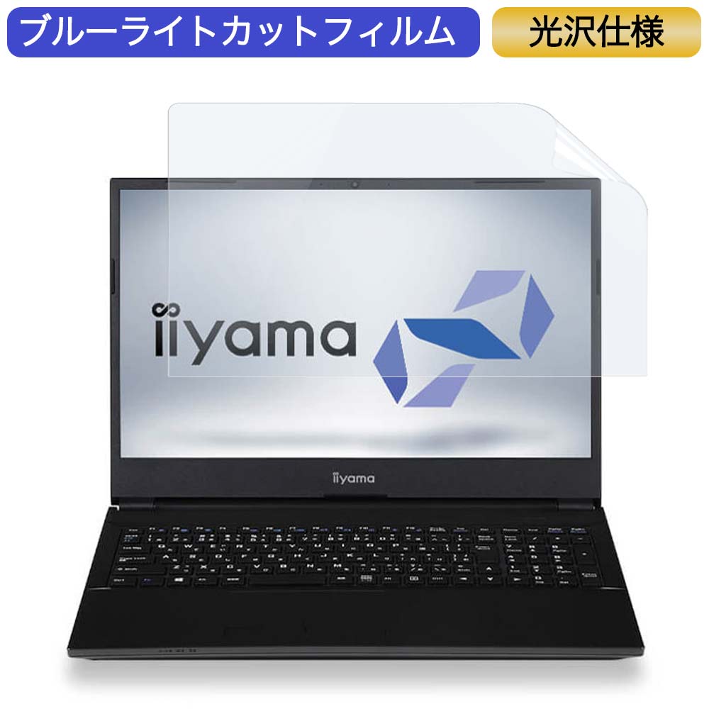 iiyama STYLE-15FH041 15.6インチ 対応 ブルーライトカット フィルム 液晶保護フィルム 光沢仕様