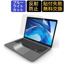 【2点セット】 MacBook Air 13 2020用 ブルーライトカット フィルム 液晶保護フィルム 超反射防止 アンチグレア M1 チップモデルにも対応