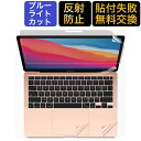 MacBook Air 13インチ（2020） 保護フィルム プロテクターフィルム ブルーライトカット フィルム 【4点セット】M1 チップモデルにも対応