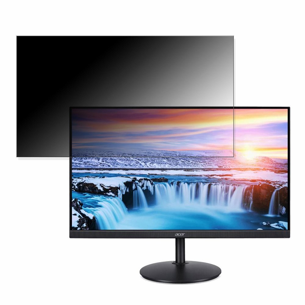Acer CBA242YAbmirx 向けの 23.8インチ 16:9 覗き見防止 プライバシーフィルター ブルーライトカット 保護フィルム 反射防止 タブ・粘着シール式