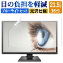 21.5インチ 16:9 ブルーライトカット フィルム 液晶保護フィルム デスクトップ パソコン モニター PC 用 光沢仕様 画面保護フィルム ディスプレイ保護 透明 (475mm x 267mm)