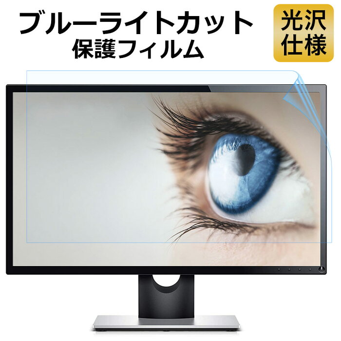 【ポイント2倍】19インチ 16:10 ブルーライトカット フィルム 液晶保護フィルム パソコン モニター用 (408mm x 255mm) 光沢仕様