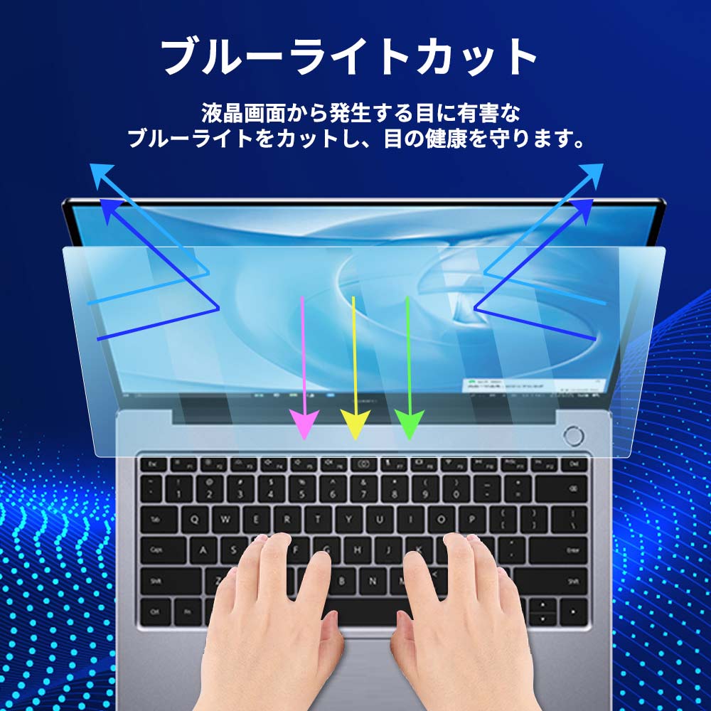 Surface Laptop Go 2 / Surface Laptop Go 12.4 保護フィルム ブルーライトカット フィルム 【2点セット】液晶保護フィルム 反射防止 アンチグレア