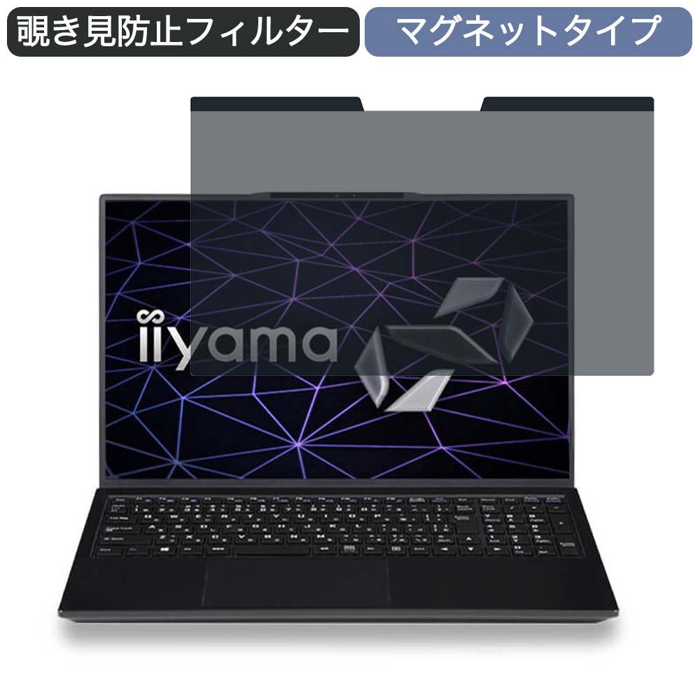 iiyama SOLUTION-15FH120 15.6インチ 16:9 向けの マグネット式 覗き見防止 プライバシーフィルター ブルーライトカット 保護フィルム