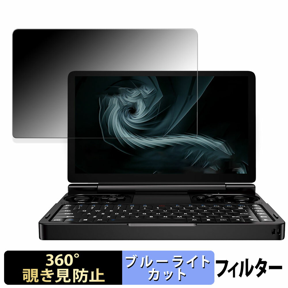 GPD WIN Mini 2024 / 2025 向けの 【360度】 覗き見防止 フィルム ブルーライトカット 日本製
