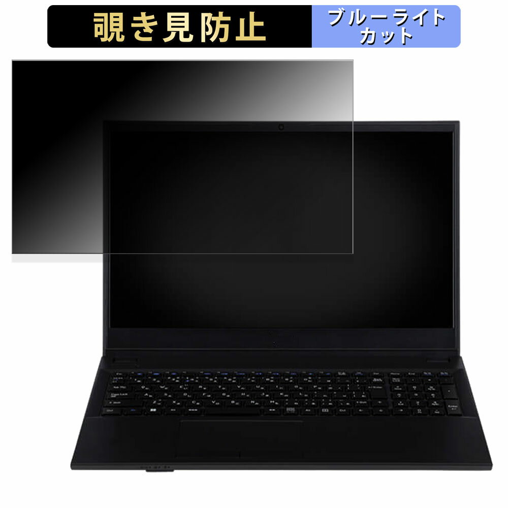iiyama SOLUTION-15FH111-N-UC1X 15.6インチ 16:9 向けの 覗き見防止 プライバシーフィルター 【タブ・粘着シール式】 ブルーライトカット 保護フィルム 反射防止