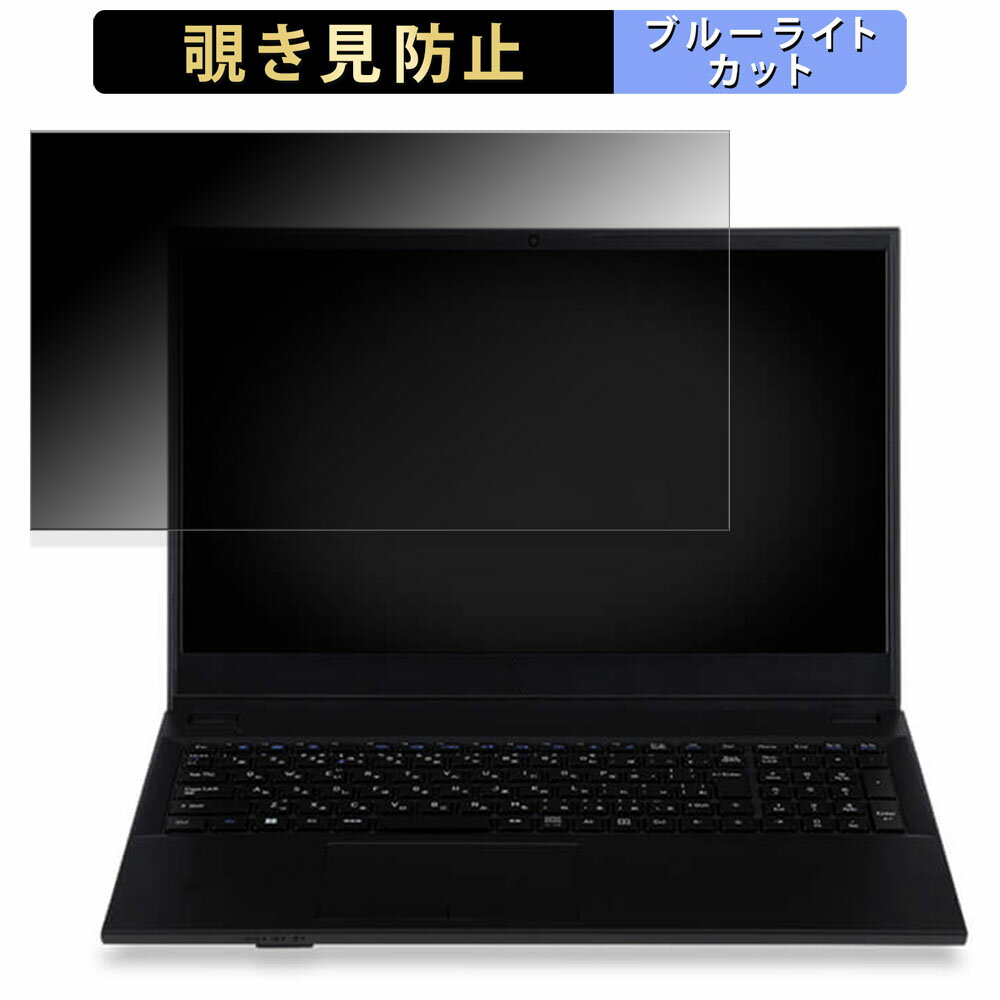 iiyama SOLUTION-15FH111-N-UCEX-D 15.6インチ 16:9 向けの 覗き見防止 プライバシーフィルター 【タブ・粘着シール式】 ブルーライトカット 保護フィルム 反射防止