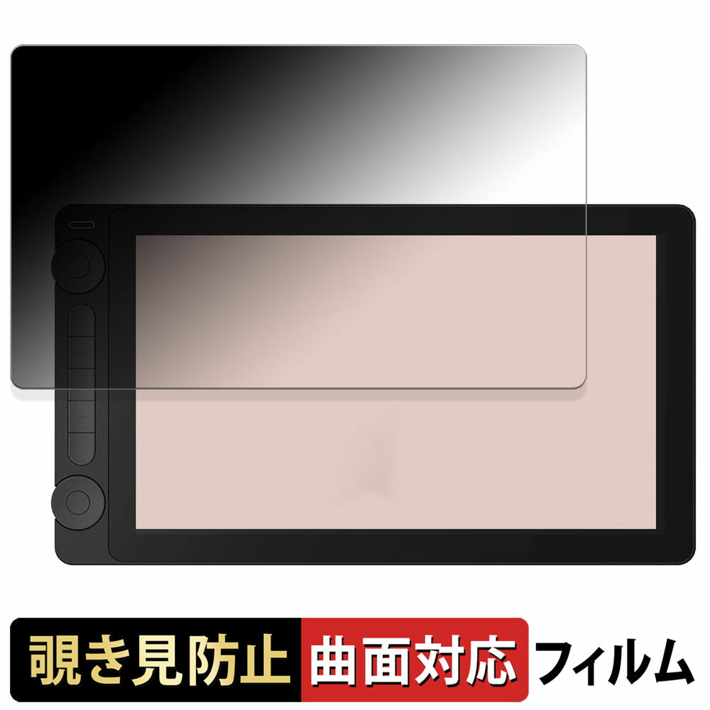 HUION Kamvas 13 ( Gen 3 ) 向けの 【180度 曲面対応】 覗き見防止 フィルム ブルーライトカット アンチグレア 日本製