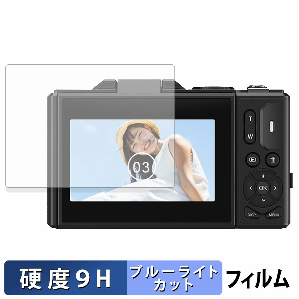 【ポイント2倍】 LivelyLife WD08 (4K) / WD08 PRO (5K) 用 保護フィルム ブルーライトカット フィルム 【 9H高硬度 光沢仕様 】 強化ガラスと同等の高硬度