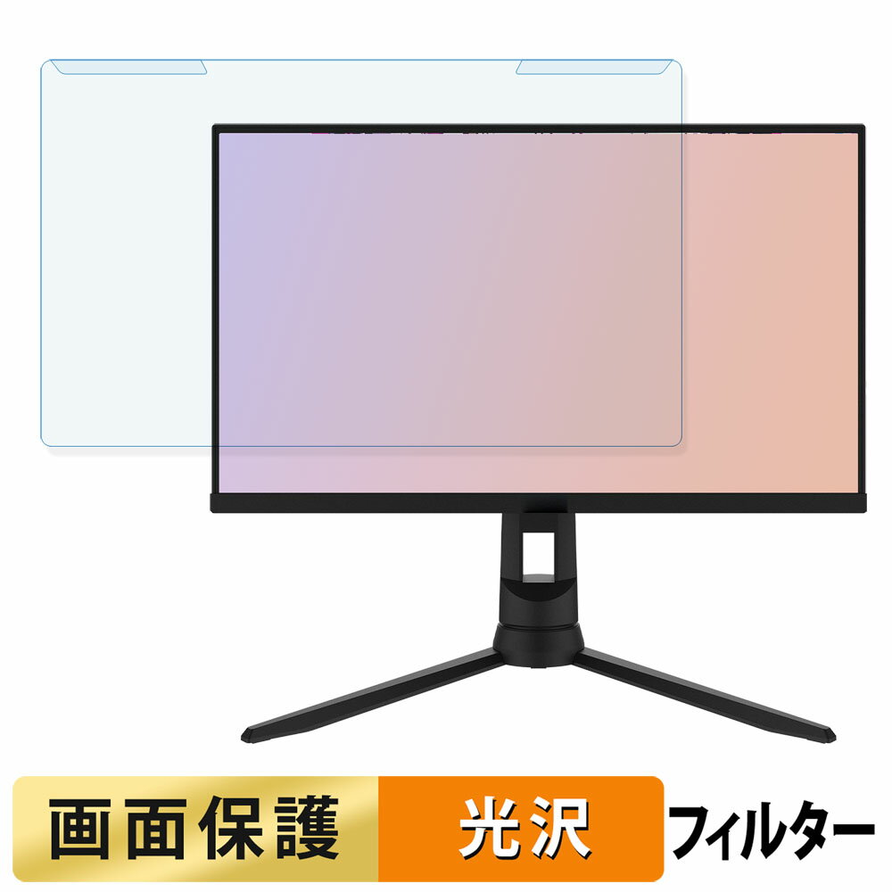 取り外し簡単 Pixio PX24Q PRO ブルーライトカット フィルター 光沢仕様 液晶保護 プロテクター