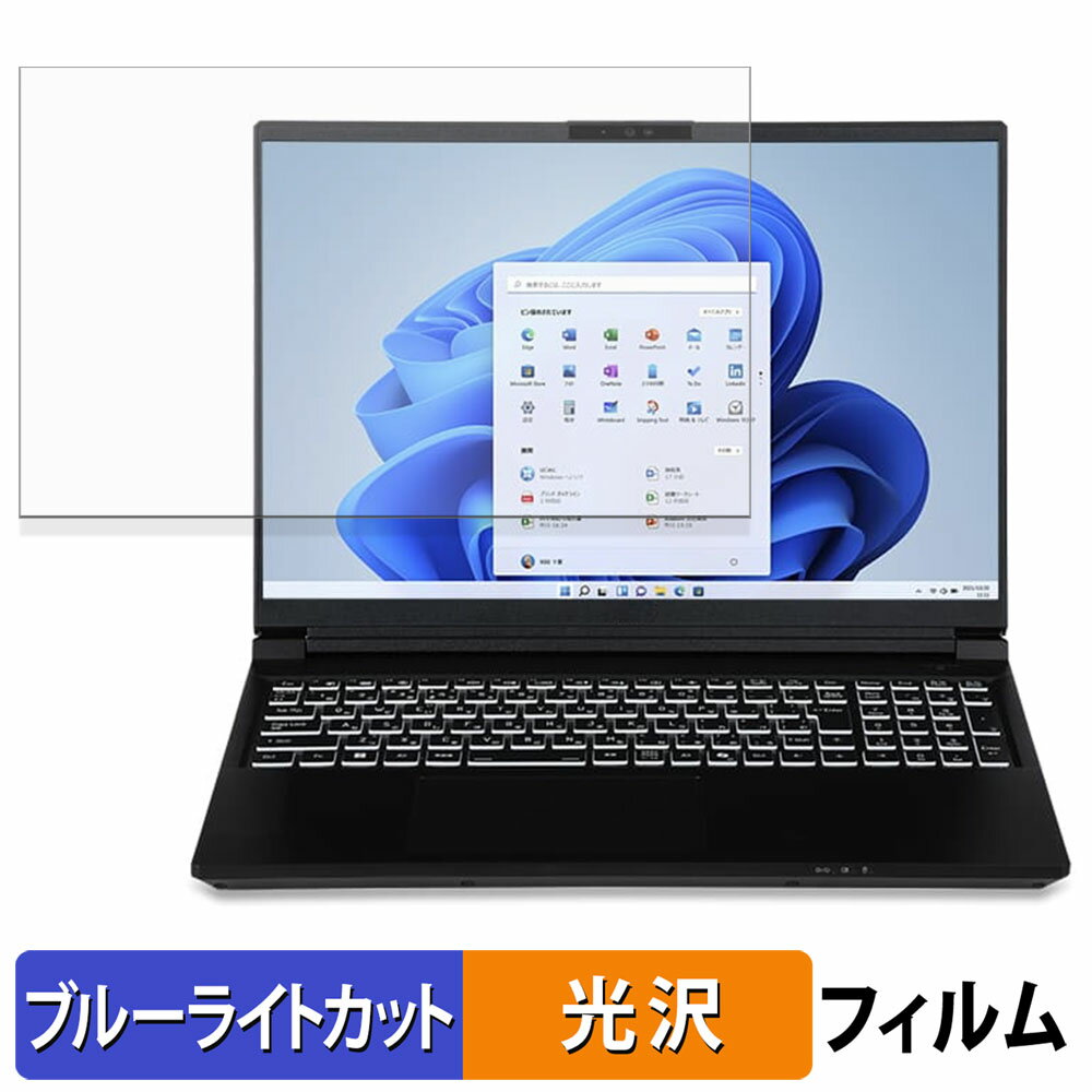 楽天ライフイノテック　楽天市場店iiyama STYLE INFINITY 16型 （ 16WR ） シリーズ 保護フィルム 【 光沢仕様 】 ブルーライトカット フィルム