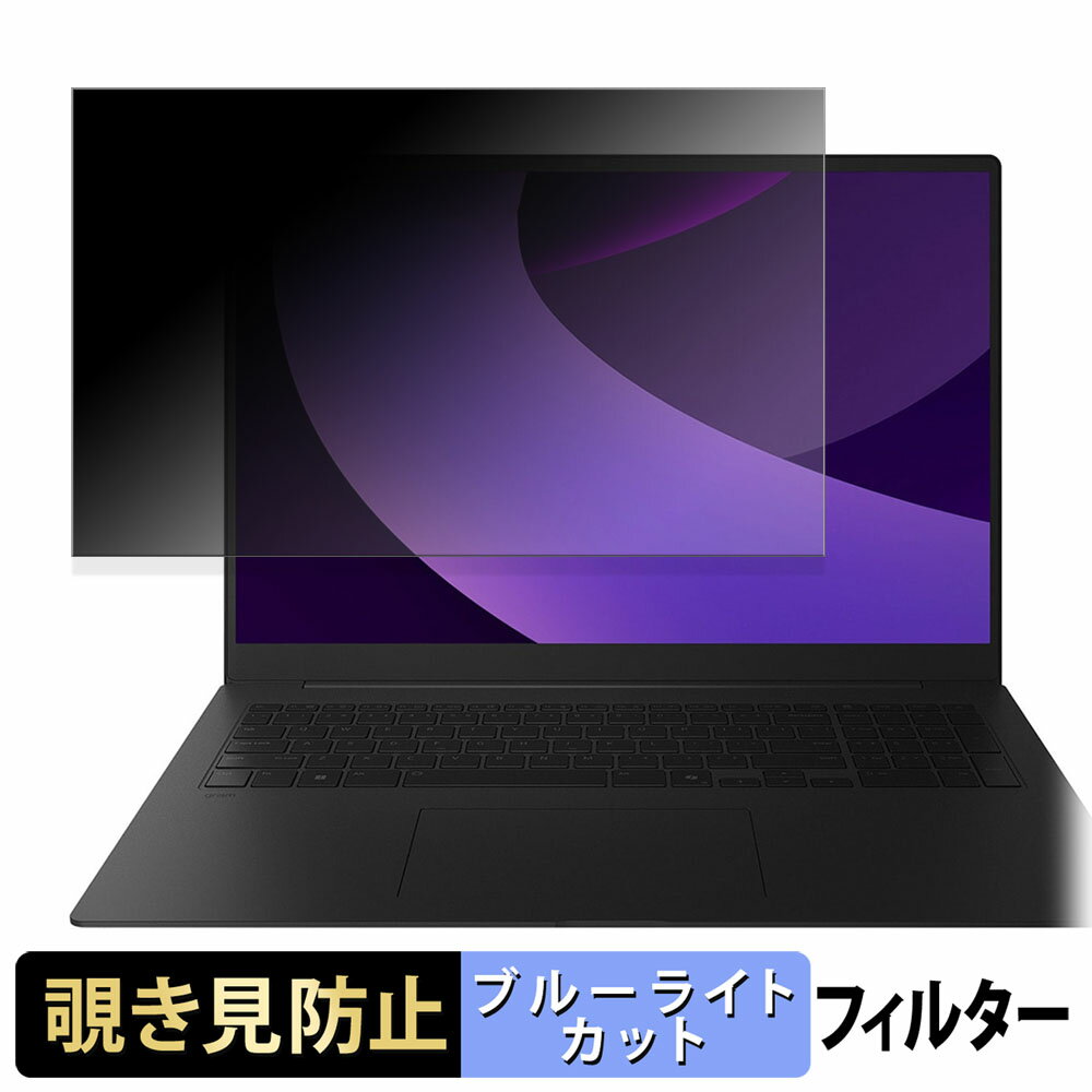 LG gram Pro 17 17Z90TP-GD88J 覗き見防止 プライバシーフィルター 【 タブ・粘着シール式 】 ブルーライトカット 保護フィルム 反射防止