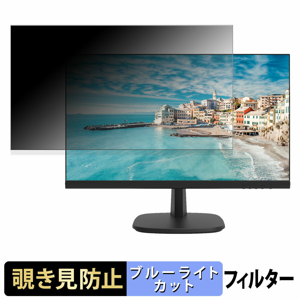【ポイント2倍】 HIKVISION DS-D5024FN 覗き見防止 プライバシーフィルター ブルーライトカット 保護フィルム アンチグレア タブ・粘着シール式