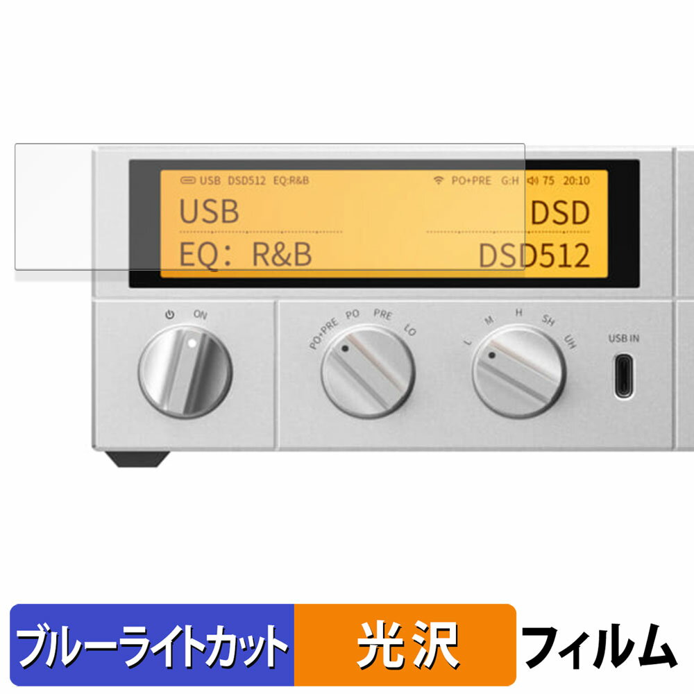 FIIO K17 保護フィルム ブルーライトカット フィルム 【 曲面対応 光沢仕様 】 キズ修復 日本製