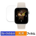 【ポイント2倍】 au Smart Watch ( ASW2501B / ASW2501W ) ( 2枚セット ) 用 保護フィルム ブルーライトカット フィルム 【 曲面対応 光沢仕様 】 キズ修復 日本製