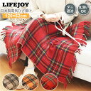 【送料無料】 LIFEJOY 洗える 日本製 電気ひざ掛け 電気毛布 120cm×62cm ベージュ オレンジ レッド JBH121