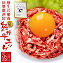 熊野牛 ユッケ 5パックセット 250g 安心 安全 厚労省の新基準 生食用 牛肉 加工 調理 基準に適合 工場で生産 ギフト にも最適 高級 和歌山 特産 和牛 冷凍食品