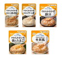 【1種類6食セット】 やさしい献立 舌でつぶせる レトルト 介護食 流動食 キューピー やわらかおかず かれいと大根の煮物 かにのクリーム煮 豚汁 鶏とたまご 牛丼風