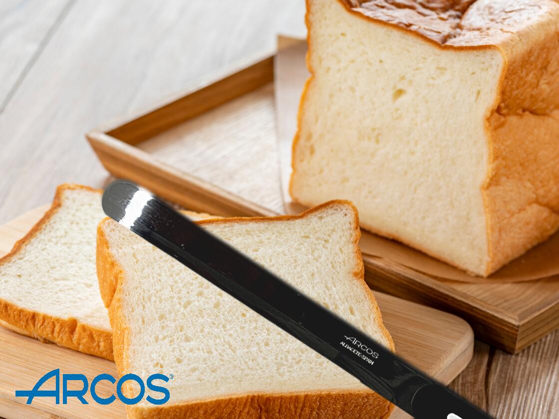 アルコス テーブルナイフ ロング 15cm ホワイト ARCOS ブレッドナイフ アルコスナイフ アウトドア スペイン製 食洗機対応 食パン カットナイフ 包丁 ステンレスのサムネイル