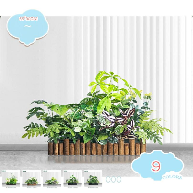 Rakuten - 人工観葉植物 本物そっくり フェイクグリーン ナチュラル オシャレ 現代的な装飾 庭作り 風景園芸 インテリア リビング 室内 屋外 店舗 ホーム 発 鉢植え ベランダ