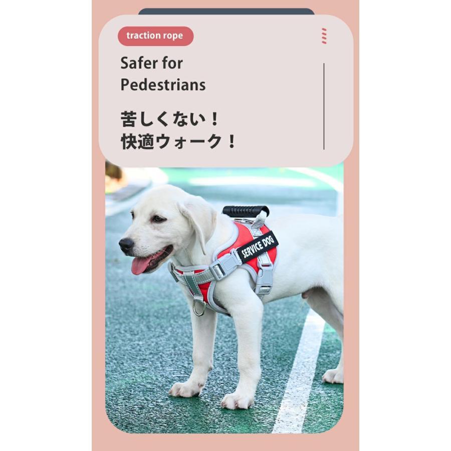 犬 ハーネス 名前 胴輪 名入れ 犬用ハーネス 小型犬 ハンドル付き 頑丈 抜けない ...