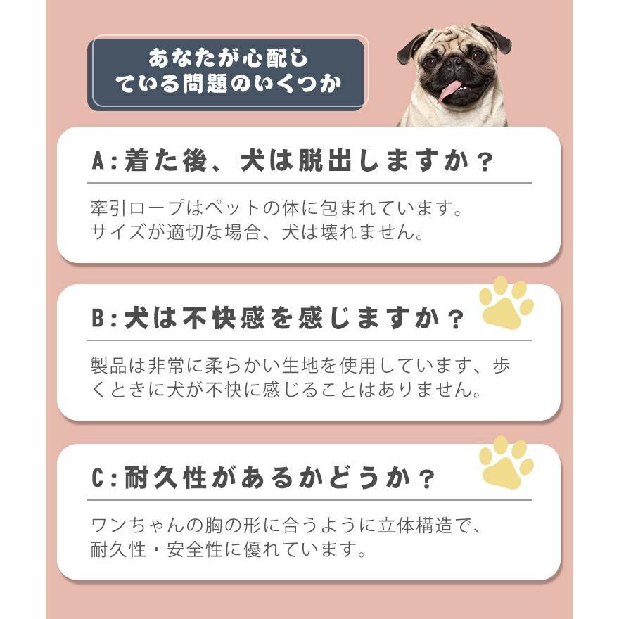 犬 ハーネス 名前 胴輪 名入れ 犬用ハーネス 小型犬 ハンドル付き 頑丈 抜けない ...