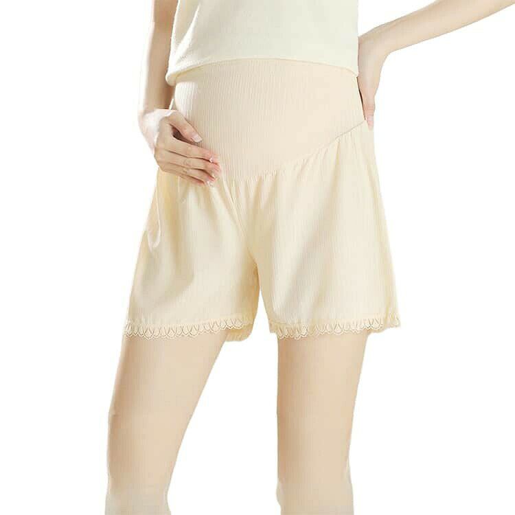 くらしの森 楽天市場店の透けない レディース フリル 3分丈 透け防止 ワンピース ペチパンツ 大きいサイズ ペチコート マタニティ インナー アンダーショーツ レース 伸縮性 マタニティウェア マタニティ服 妊娠 妊婦 産前 産後 出産祝い おしゃれ｜アングル3