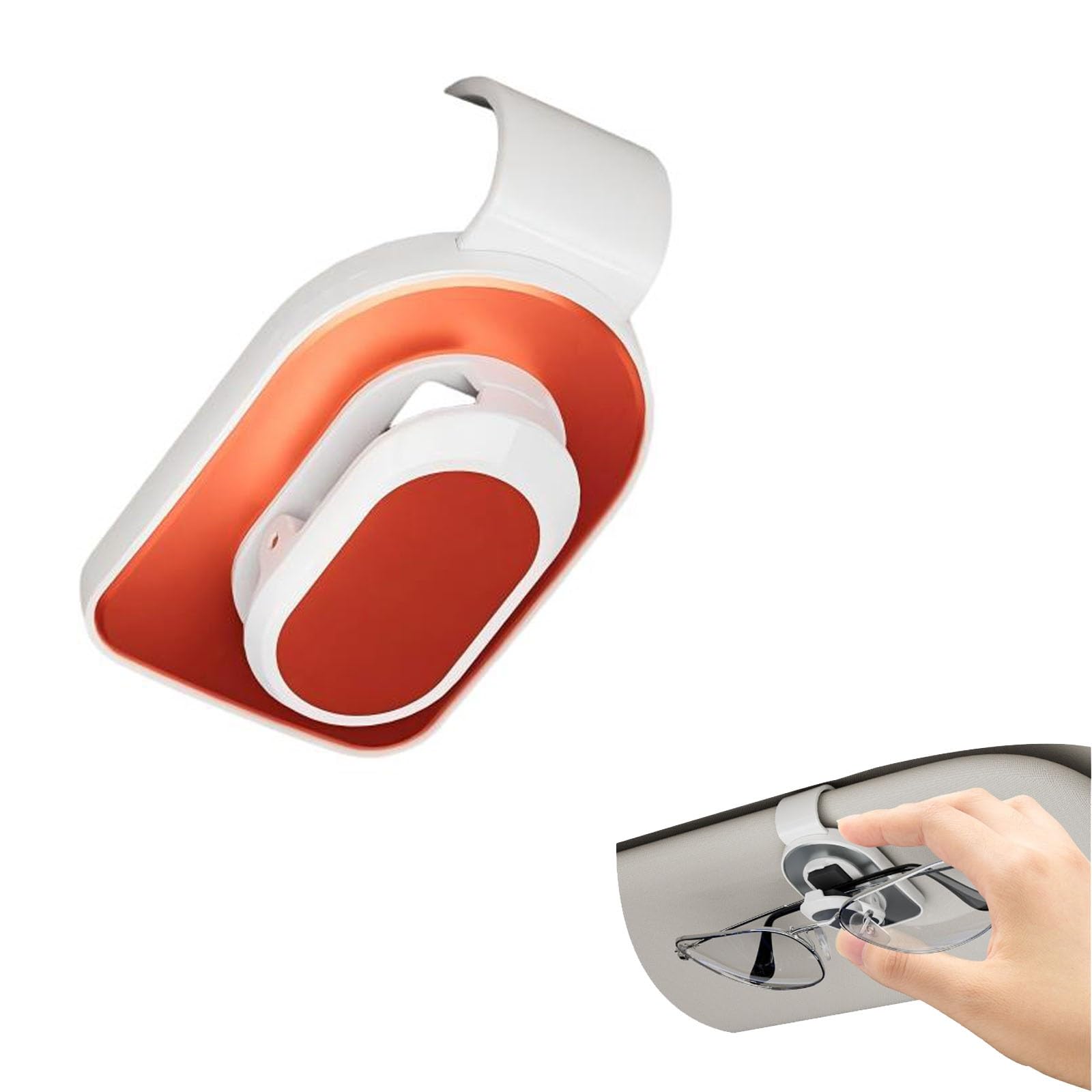 サングラスホルダー プジョー20830850820083008GT5008GTRCZ308SWモデル専用 車載メガネクリップ カード収納 チケット整理 眼鏡を守ります 車載収納用 便利グッズ カー用品 取り付け簡単(赤 白)