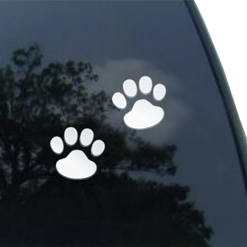 3D Dog Paw Puppy Paw PVC デカール ウィンドウバンパーステッカー パターンデカール 車、オートバイ、..
