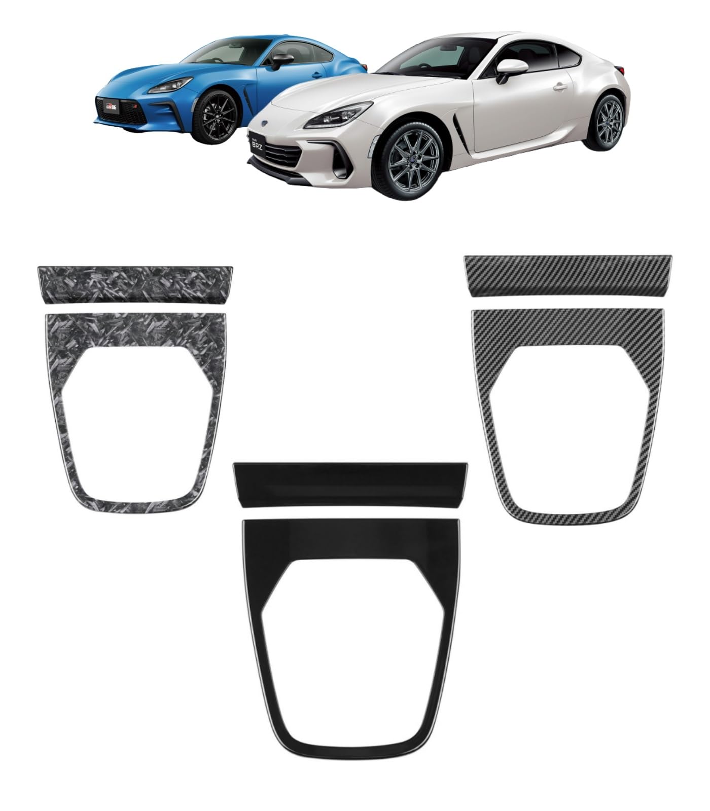 FOR BRZ ZD8系 GR86 ZN8系専用設計 2021年~ 内装 カスタムパーツ 中央制御ギアシフトパネル 内部改造ギアシフトフレーム お手入れ簡単取り付け簡単 アクセサリー -スバル BRZ ZD8系 /GR86 ZN8系 専用設(鍛造調) [並行輸入品]