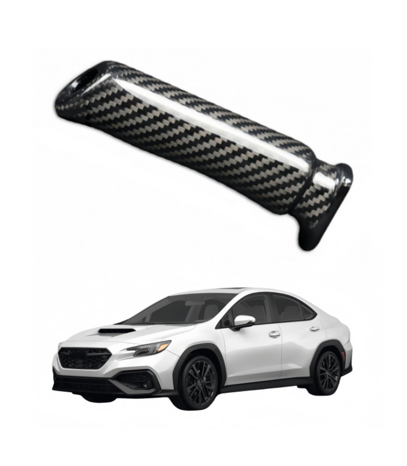 ハンドブレーキカバー スバル WRX フォレスター 2014-2018適用 カスタム アクセサリー ブレーキカバー カーアクセサリー FOR WRX 専用設計 リアルハード カーボンファイバー製 [並行輸入品]
