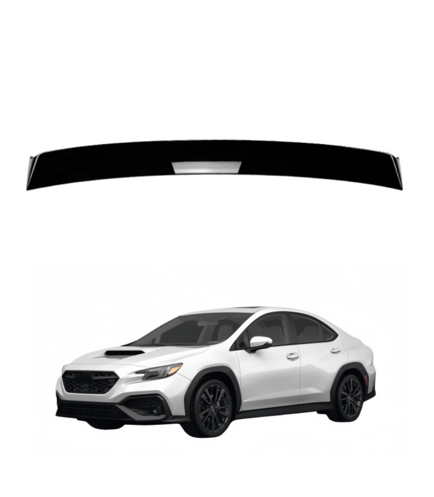 リアトランクスポイラー スバル WRX STI VB 2022年~現行 適用 ルーフスポイラー ウイング スプリッター 1pcs エアロ 取り付け簡単 カスタム アクセサリー FOR WRX 専用設計 ABS製 (ピアノブラック) [並行輸入品]