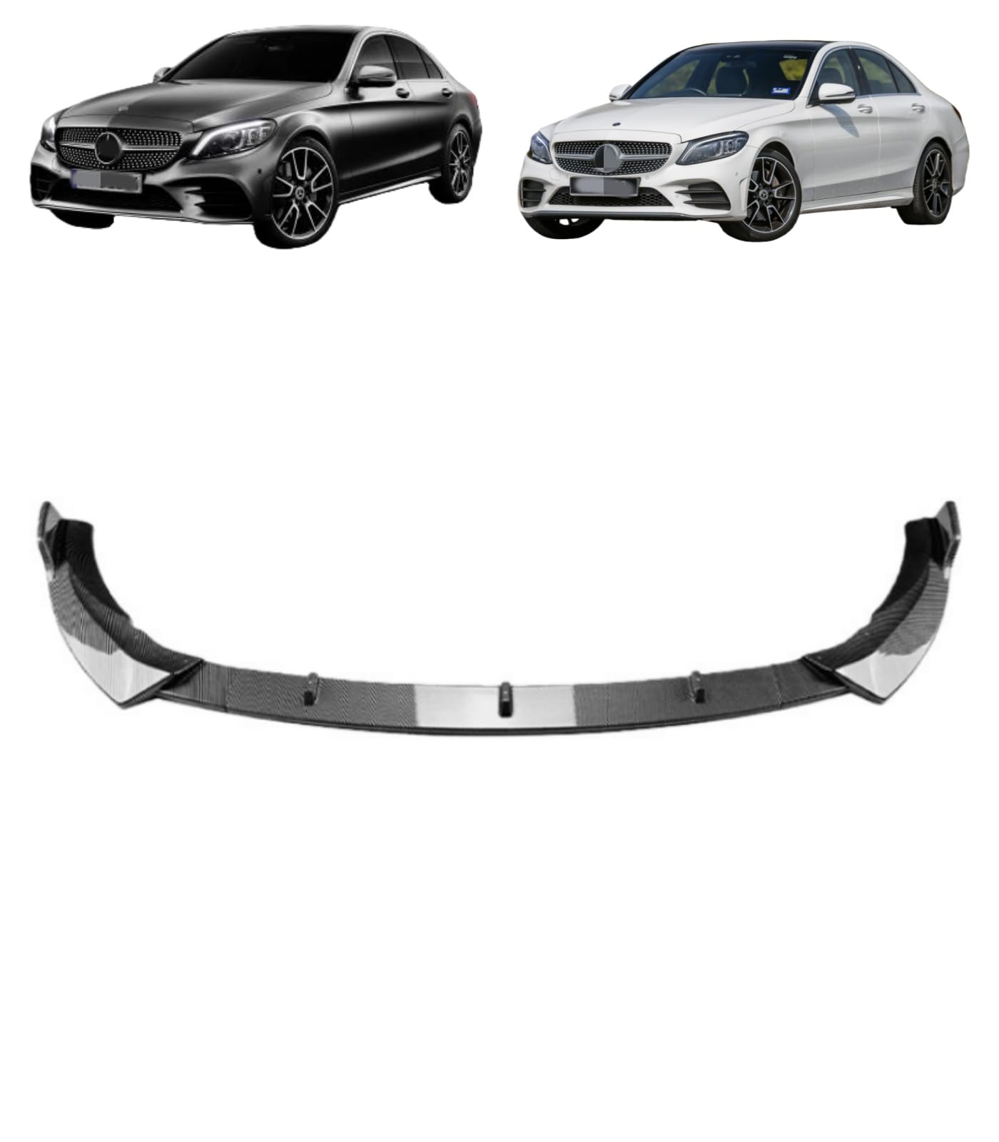 フロントスポイラー リップスポイラー FOR w205 c205 s205 AMG 2019-2021年式 専用 外装 カスタム パー..