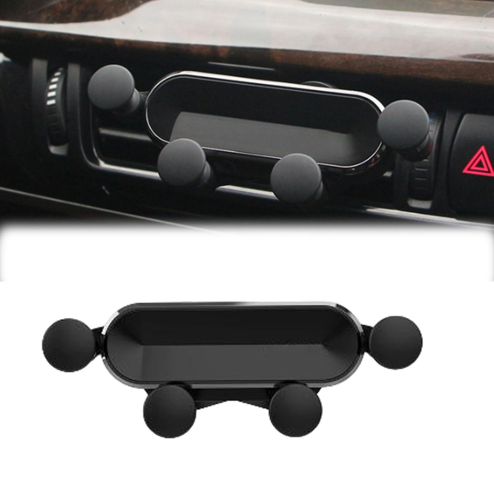 に適用 ダイハツタフトの第3世代LA900S/LA910Sモデル(令和2年6-現在) スマホホルダー 車 内装パーツ 安定性 自由調節 360度回転 片手操作 取り外し可能 カー用品 自動開閉 携帯ホルダー カウンタートップ 工アコン吹き出し口 簡単なインストール(灰)