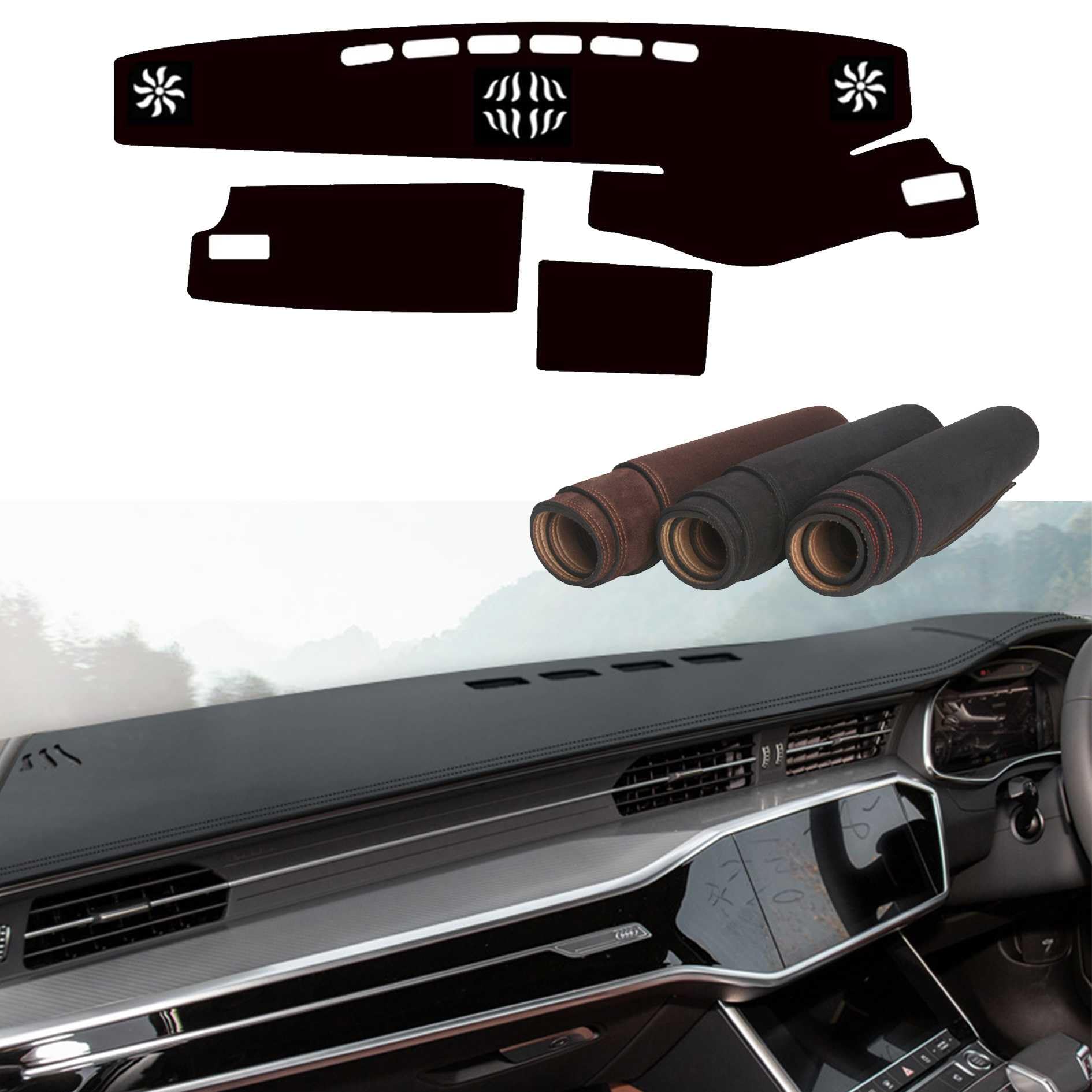 スエード素材ダッシュボードマット レクサス IS IS250 IS350 IS300h 専用 ダッシュボードマット 車種専用設計 ダッシュボードカバー ダッシュボード保護カバー 日焼け防止 傷防止 滑り止め に適用 レクサス IS IS250 IS350 IS300h（2013年~2019年）ダッシュボードマット 内装