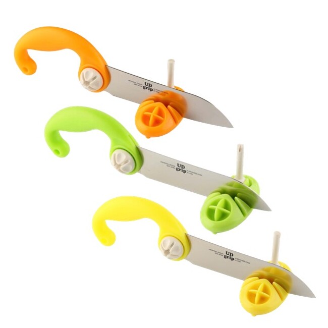 【 持ち手の向きを変えられる! UDグリップ包丁 】　調理補助 握力低下 福祉用具 料理 キッチン 介助 介..