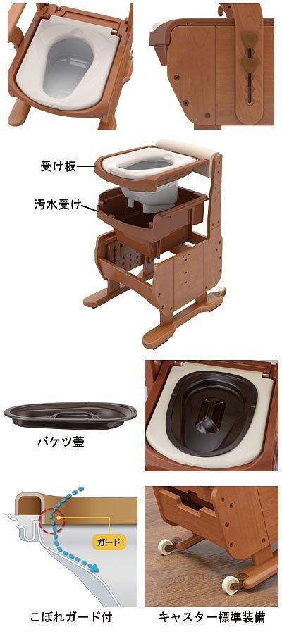 【送料無料】安寿　家具調トイレセレクトR　はねあげワイド / 533-875　ソフト・快適脱臭【アロン化成】【smtb-KD】【RCP】 2