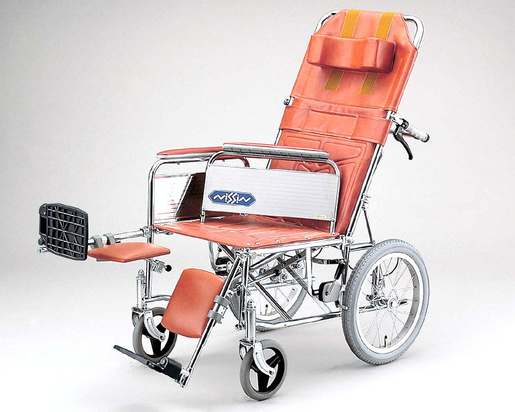 車椅子 車いす 車イス 送料無料 リクライニングスチール介助式車椅子 NDH-15 日進医療器（車椅子 車いす 車イス）