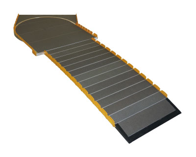 シコク 車いす用 段ない・ス 踊り場回転タイプ 628-310 長さ100cm ｜車いす 段差解消段差解消 段差 段..