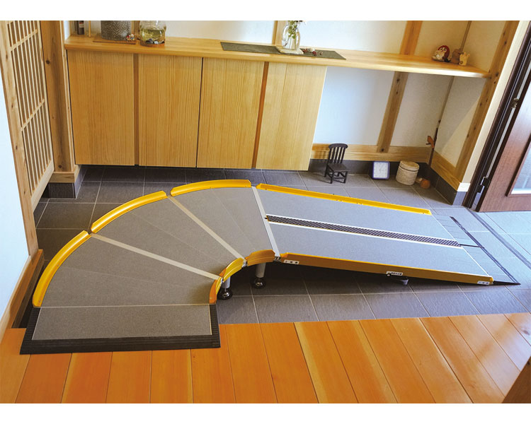 シコク 段差 LFK1000 微笑の杜若 643-212 長さ125cm ｜段さ解消 段差解消 住宅改修 介護用品 日本製 高..