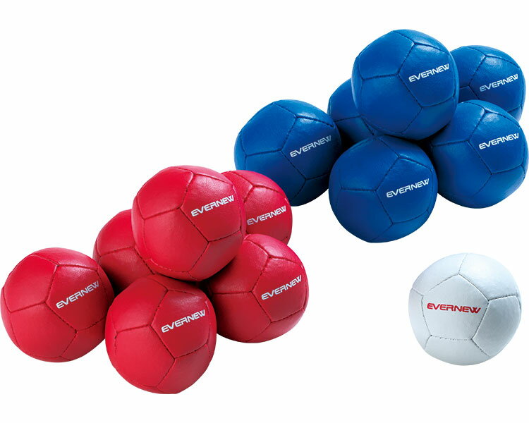 ボッチャボールEV ETE027 （赤6ヶ、青6ヶ、ジャック（白）1ヶ、収納袋） エバニュー | レクリエーショ..