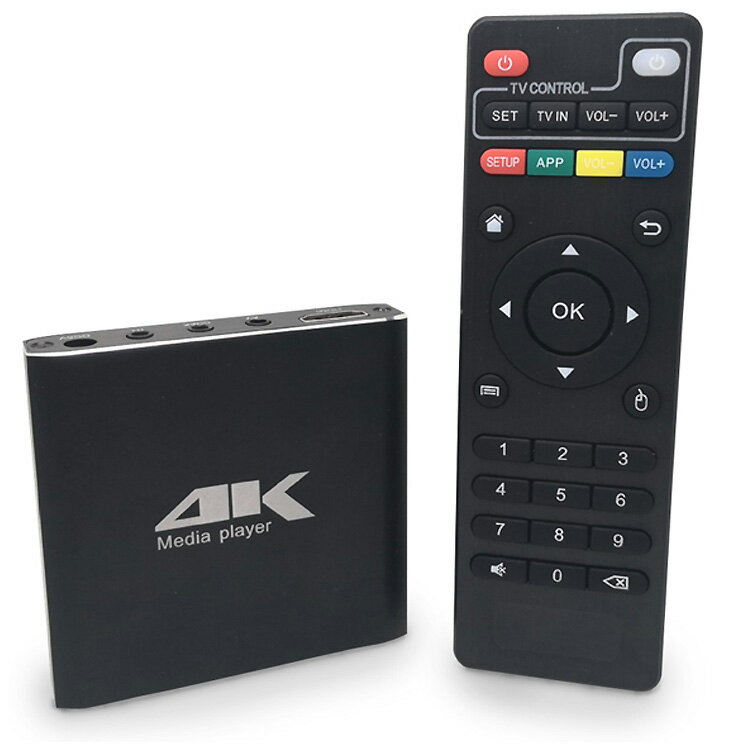 4Kメディアプレイヤー リモコン付属 Blu-Ray形式対応 MicroSD USBメモリ HDD コンパクト LP-MP4K029 送料無料
