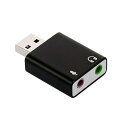USB外付けサウンドカード USB⇔オーディオ変換アダプタ 3.5mmミニジャック ヘッドホン出力/マイク入力対応 小型軽量 5.1ch/3Dサラウンド対応 オ...
