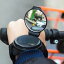 自転車用アームミラー バックミラー 軽量 バイクミラー スポーツミラー 手首装着式 広角 360度回転自由 両面ファスナー固定 コンパクトミラー LP-BHMIR37G 送料無料