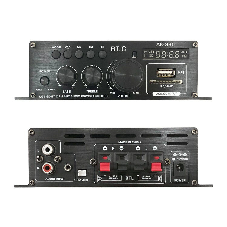 �����ǥ�������� 2ch Bluetooth5.0�б� ���� ����ߥܥǥ� Hi-Fi���ƥ쥪 12V/2A�����ץ���/��⥳���� ¿��ǽ�ѥ����� �Ƽﲻ�ڥץ졼�䡼 LP-LPAK380 ����̵��