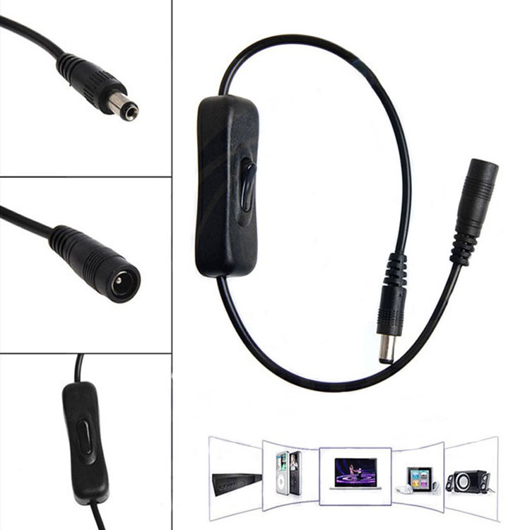 DC12V����饤�󥹥��å� 5.5mm��2.1mm����-�᥹ DC����å����ͥ��� DC�Ÿ������ץ� ����/���եܥ����դ� LED���ȥ�åץ������ѥ����å� LP-DCB5521SW ����̵��