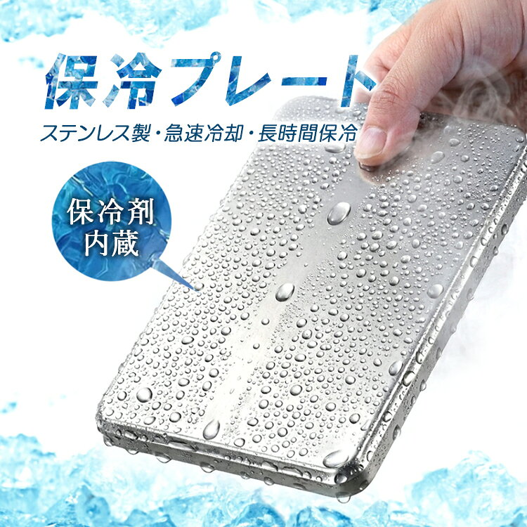 ◇送料について 普通郵便(郵メールまたは定形外郵便) やヤマト運輸ネコポスで発送を行います。 ※発送方法は選択出来ません。 ※メール便(または定形外郵便)配送商品について ※メール便、定形外、ゆうパケット等のポスト投函方式の発送方法について運送会社および弊社の紛失・破損保証は御座いません ◇メール便等ポスト投函配送商品について メール便につきましてはサイズ制限があるためパッケージなしの簡易梱包での発送をしております。予めご承知頂きますと幸いです。 普通郵便(郵メールまたは定形外郵便)配送商品は基本的に 追跡なし、ポスト投函での配送となります。 また、万が一サイズ等の理由でポスト投函が出来なかった場合、不在届が投函されます。 その際に長期間ご連絡がない場合、当店への返送が行われます。定形外郵便は基本的にポストに投函できない場合が多いため、直接手渡し配達となります。配達時にご不在の場合宅配ボックスが有ればそこに、宅配ボックスにも入れられない場合はポストに不在票が投函されます。 再配達の場合にはそこに記載の連絡先にご連絡をお願いいたします。なお、配達が出来ず返送されてきた場合にには、再発送料金の請求をすることになりますので、予めご了承の程お願いします。 ■並行輸入商品のご注文に関しての注意・免責事項■ ※輸入品の為、外装や本体に輸送に伴う小傷やスレ、潰れなどがある場合がございます ※ご使用する際に支障がない上記小傷当は保証対象外とさせて頂きます。 ※パッケージは付しない場合がございます。 ※取付及び使用方法のサポートはございません ※生産ロットによりロゴデザインの変更、ロゴが無い場合がございます ※取付や使用によるトラブル等に関し弊社の保障は一切ございません ※仕様やデザイン、パッケージ等は予告なく変更される場合がございます ※製造時期により外観や仕様に若干の変更がある場合がございます。予めご了承ください ※海外輸入品のため、多少サイズおよび現物と出品画像には誤差がある場合がございます■商品説明家庭用冷凍庫で約4時間と短時間で凍結できる保冷プレートです。忙しい朝や急なお出かけにも便利で、 高密度ジェルにより約8時間以上(※)の優れた保冷力を発揮して、夏の鮮度保持対策やアウトドアに大活躍します。 ※クーラーボックス等の外気とは遮断された場合での時間です。※常温で放置した場合気温に拠って保冷時間が短くなります。夏場の弁当作りの時短グッズ 炊き立てのご飯をおいて冷めた頃、弁当箱に置き換えおかずと共に詰めて、出発ギリまで放置で準備OKです。炊いたご飯を冷ましたり、お弁当を冷ましたり 残った味噌汁や煮物を鍋ごと冷やして冷蔵庫へ。カレーにも。本体には安全性の高い304ステンレスを採用し、直接食品に触れても安心・安全。 汚れが気になったら丸ごと水洗いできるため、いつでも清潔に保てます。薄型コンパクトで持ち運びやすく、漏れにくい密封強化構造と高い耐久性を備え ているため、日常の弁当保冷から買い物、非常時まで安心して繰り返し使えるエコで実用的なアイテムです。■商品詳細 サイズ：高17.5cm×幅11.5cm重量：463g素材：304ステンレス製セット内容：保冷プレート×1 ◇注意事項※出品物はセット内容で記載されたもののみとなり、その他のものは付属しません。※高温の場所や火気に近づけないで下さい ※車内や直射日光の下、蛍光灯など光のあたる場所に放置することはお止め下さい。 ※落としたり、強い衝撃を与えないで下さい。変形・破損・内容物漏れの原因となります。※廃棄する際はお住まいの自治体の指示に従って下さい。 ※文中及び画像に記載の仕様はメーカー公表値となり、実際の数値等とは異なる場合がございます。※本来の用途以外での使用をしないでください。 ※ご使用のディスプレイにより色合いが違って見える場合がございます。※日本語説明書は付属いたしません。また、使用方法についてのサポートは行っておりません。 ※取り付け後、またご使用後の返品返金対応はできません。※色違いや相性等の理由での返品交換は受け付けできません。 ※小さなお子様の手の届かない場所でお取り扱い・保管してください。※ご使用の際は事故のないように、取り扱いには十分お気を付けください。 ※当商品を使用した際に起こった事故や損害、トラブル等に関し弊社の保障は一切ございません。 ※輸入品のため、外装や本体等に輸送に伴う傷やスレ、潰れなどある場合がございます。※生産ロットにより仕様やデザイン、サイズ等予告なく変更される場合がございます。 ◇送料について 普通郵便(郵メールまたは定形外郵便) やヤマト運輸ネコポスで発送を行います。 ※発送方法は選択出来ません。 ※メール便(または定形外郵便)配送商品について ※メール便、定形外、ゆうパケット等のポスト投函方式の発送方法について運送会社および弊社の紛失・破損保証は御座いません ◇メール便等ポスト投函配送商品について メール便につきましてはサイズ制限があるためパッケージなしの簡易梱包での発送をしております。予めご承知頂きますと幸いです。 普通郵便(郵メールまたは定形外郵便)配送商品は基本的に 追跡なし、ポスト投函での配送となります。 また、万が一サイズ等の理由でポスト投函が出来なかった場合、不在届が投函されます。 その際に長期間ご連絡がない場合、当店への返送が行われます。定形外郵便は基本的にポストに投函できない場合が多いため、直接手渡し配達となります。配達時にご不在の場合宅配ボックスが有ればそこに、宅配ボックスにも入れられない場合はポストに不在票が投函されます。 再配達の場合にはそこに記載の連絡先にご連絡をお願いいたします。なお、配達が出来ず返送されてきた場合にには、再発送料金の請求をすることになりますので、予めご了承の程お願いします。 ■並行輸入商品のご注文に関しての注意・免責事項■ ※輸入品の為、外装や本体に輸送に伴う小傷やスレ、潰れなどがある場合がございます ※ご使用する際に支障がない上記小傷当は保証対象外とさせて頂きます。 ※パッケージは付しない場合がございます。 ※取付及び使用方法のサポートはございません ※生産ロットによりロゴデザインの変更、ロゴが無い場合がございます ※取付や使用によるトラブル等に関し弊社の保障は一切ございません ※仕様やデザイン、パッケージ等は予告なく変更される場合がございます ※製造時期により外観や仕様に若干の変更がある場合がございます。予めご了承ください ※海外輸入品のため、多少サイズおよび現物と出品画像には誤差がある場合がございます