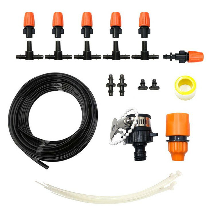 ミストシャワー 暑さ対策 蛇口につなぐだけ ガーデニング、家庭菜園、住宅、マンション、公園、商業施..